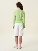 kadın boğazlı yaka kazak, triko, yün, açık yeşil