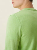 erkek v yaka kazak, triko, yün, açık yeşil