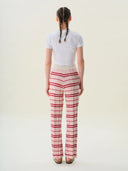 kırmızı pembe, pantolon, triko, model üstü