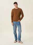 erkek bisiklet yaka kazak, triko, yün, camel