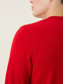 erkek bisiklet yaka kazak, triko, yün, kırmızı