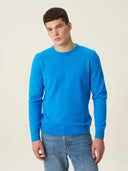 erkek bisiklet yaka kazak, triko, yün, mavi