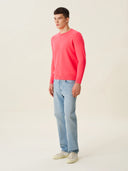 erkek bisiklet yaka kazak, triko, yün, mercan