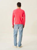 erkek bisiklet yaka kazak, triko, yün, mercan