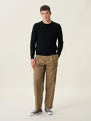 erkek bisiklet yaka kazak, triko, yün, siyah