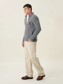 Chalet 05: Fermuarlı Gri Triko Erkek Hırka