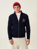 Chalet 05: Fermuarlı Lacivert Triko Erkek Hırka