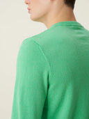 erkek bisiklet yaka kazak, triko, yün, yeşil